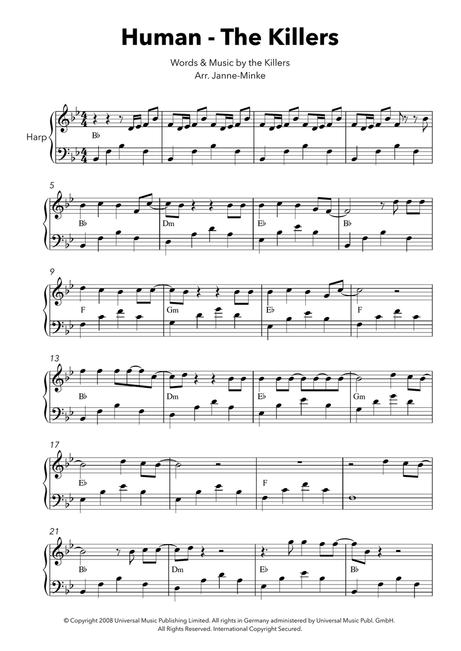 Human Harp scores gallery preview page 2