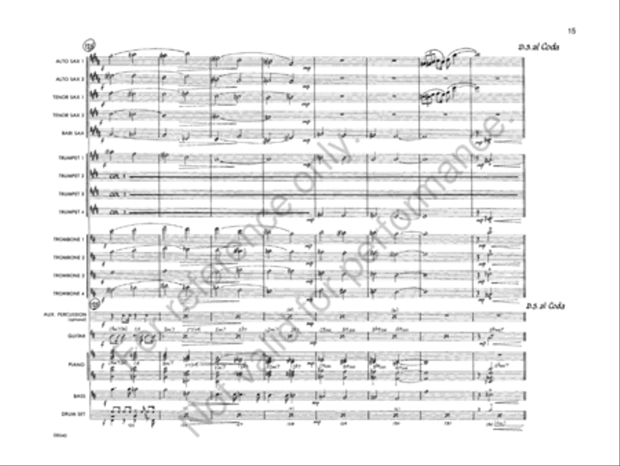 The Mad Grasshopper Jazz Ensemble scores gallery preview page 17