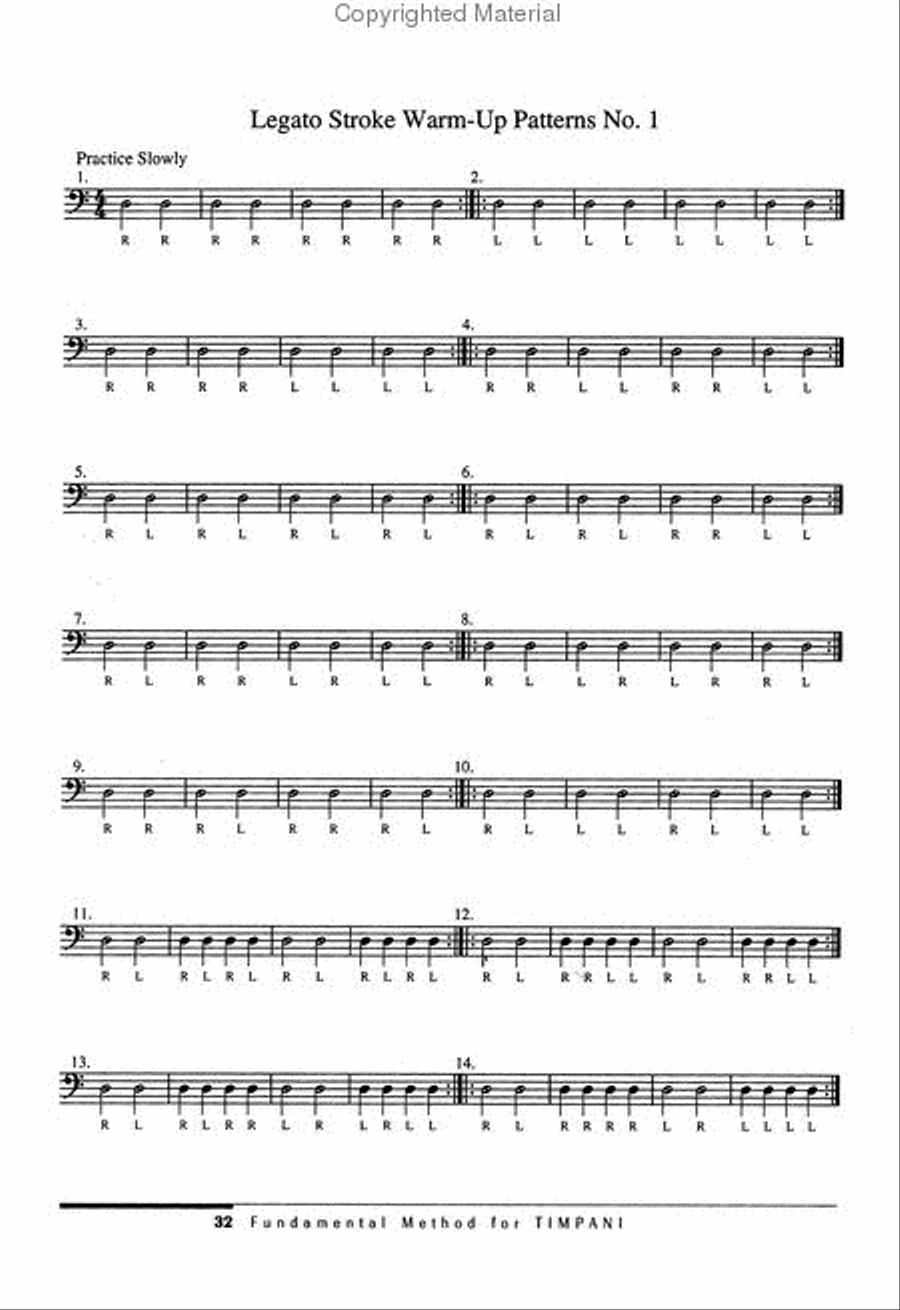 Fundamental Method for Timpani Percussion scores gallery preview page 3