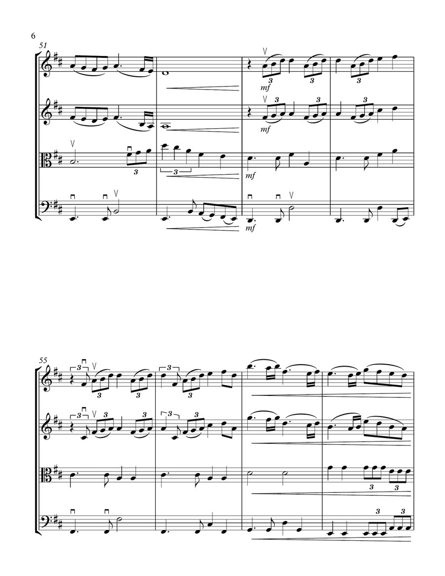Speechless String Quartet scores gallery preview page 6