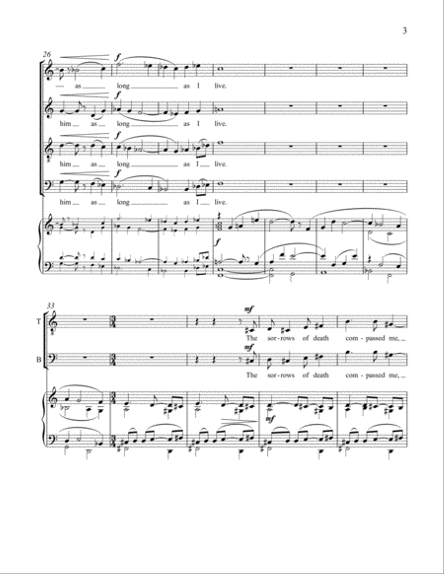 I Love the Lord 4-Part scores gallery preview page 4