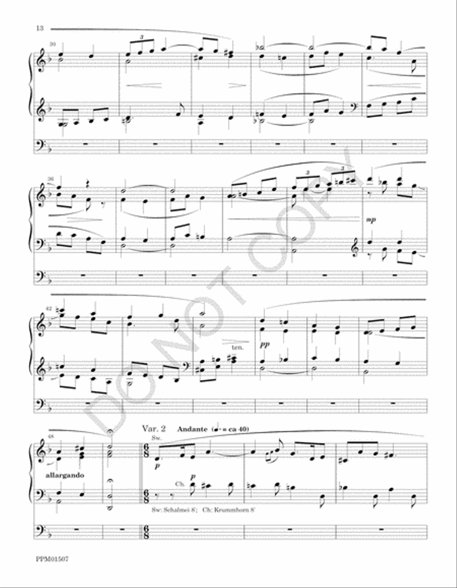 Charles Wesley Organbook Organ scores gallery preview page 19