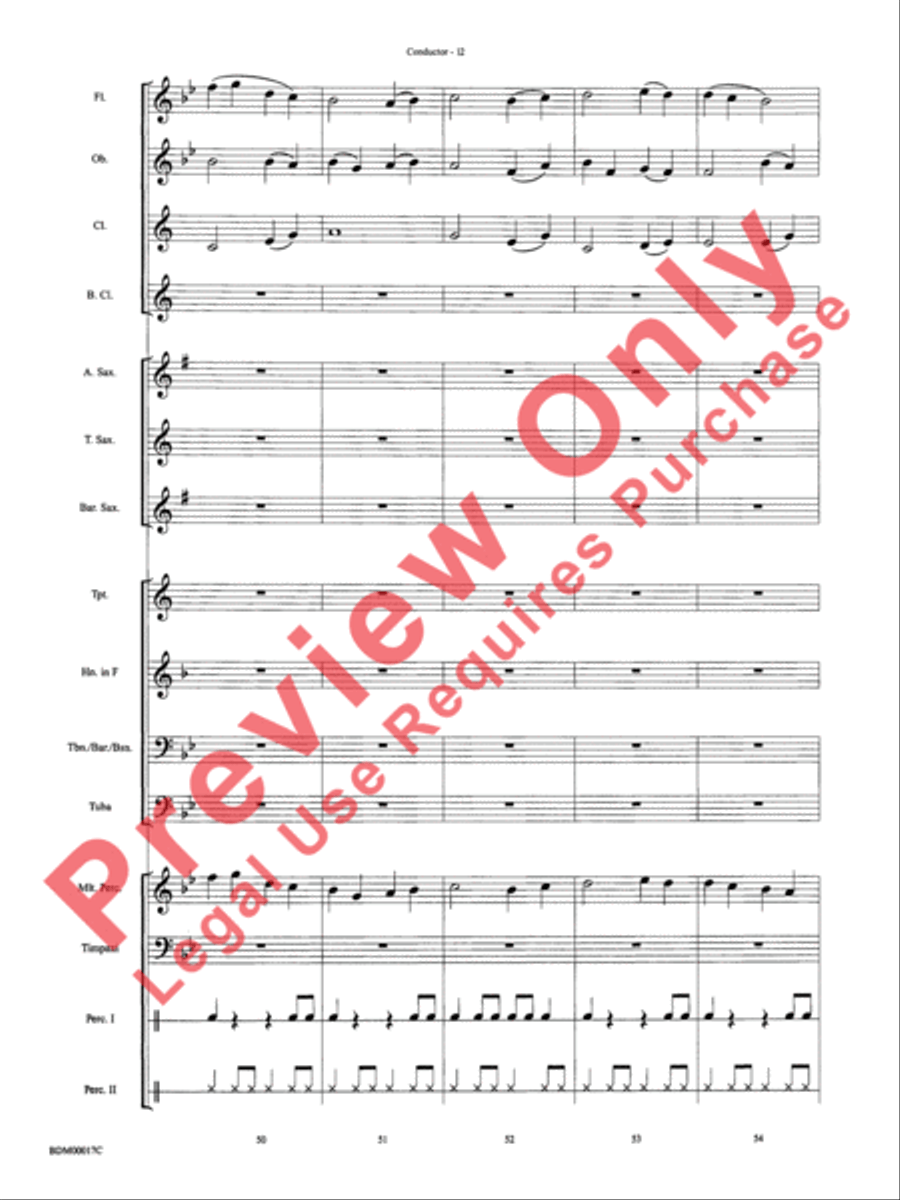 Tidings of Joy! Concert Band scores gallery preview page 15