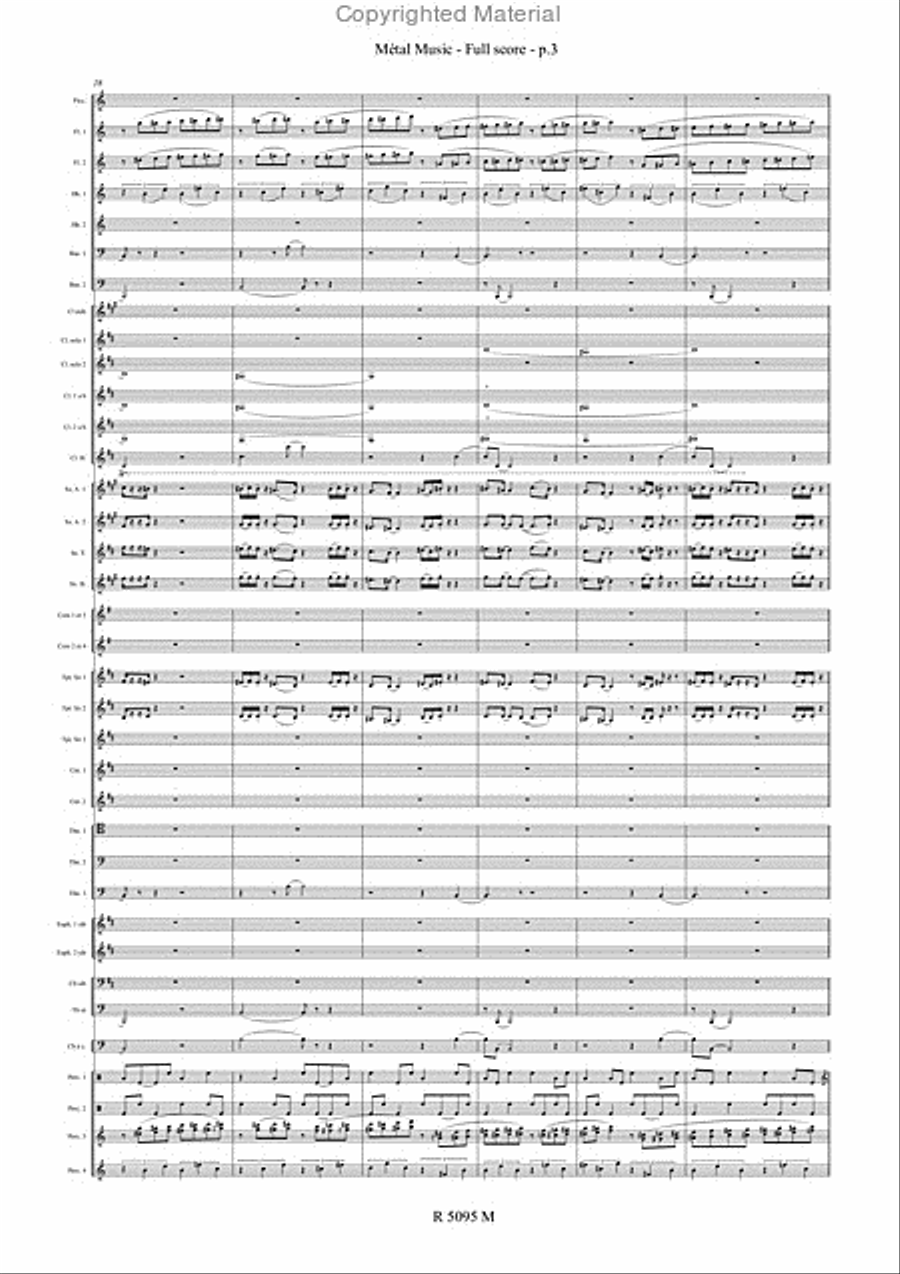 Metal Music Metal Music Concert Band scores gallery preview page 4