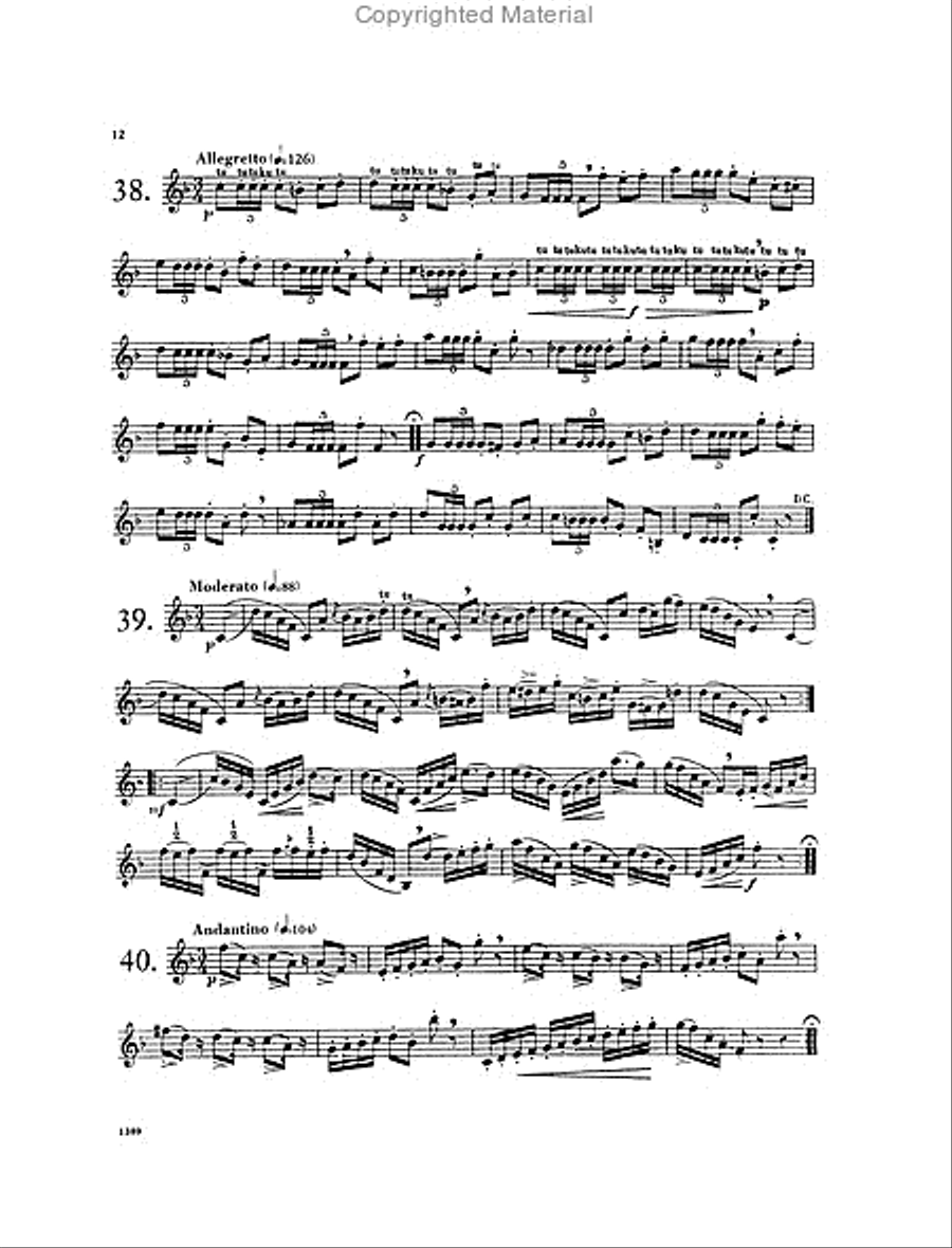 70 Little Studies, Opus 158 Trumpet Solo scores gallery preview page 4