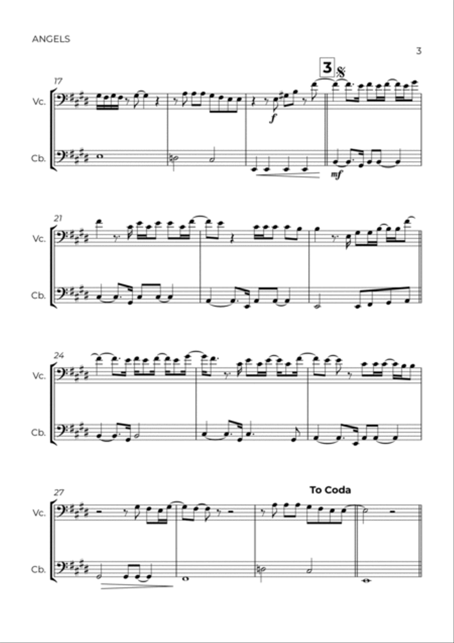 Angels String Duet scores gallery preview page 3