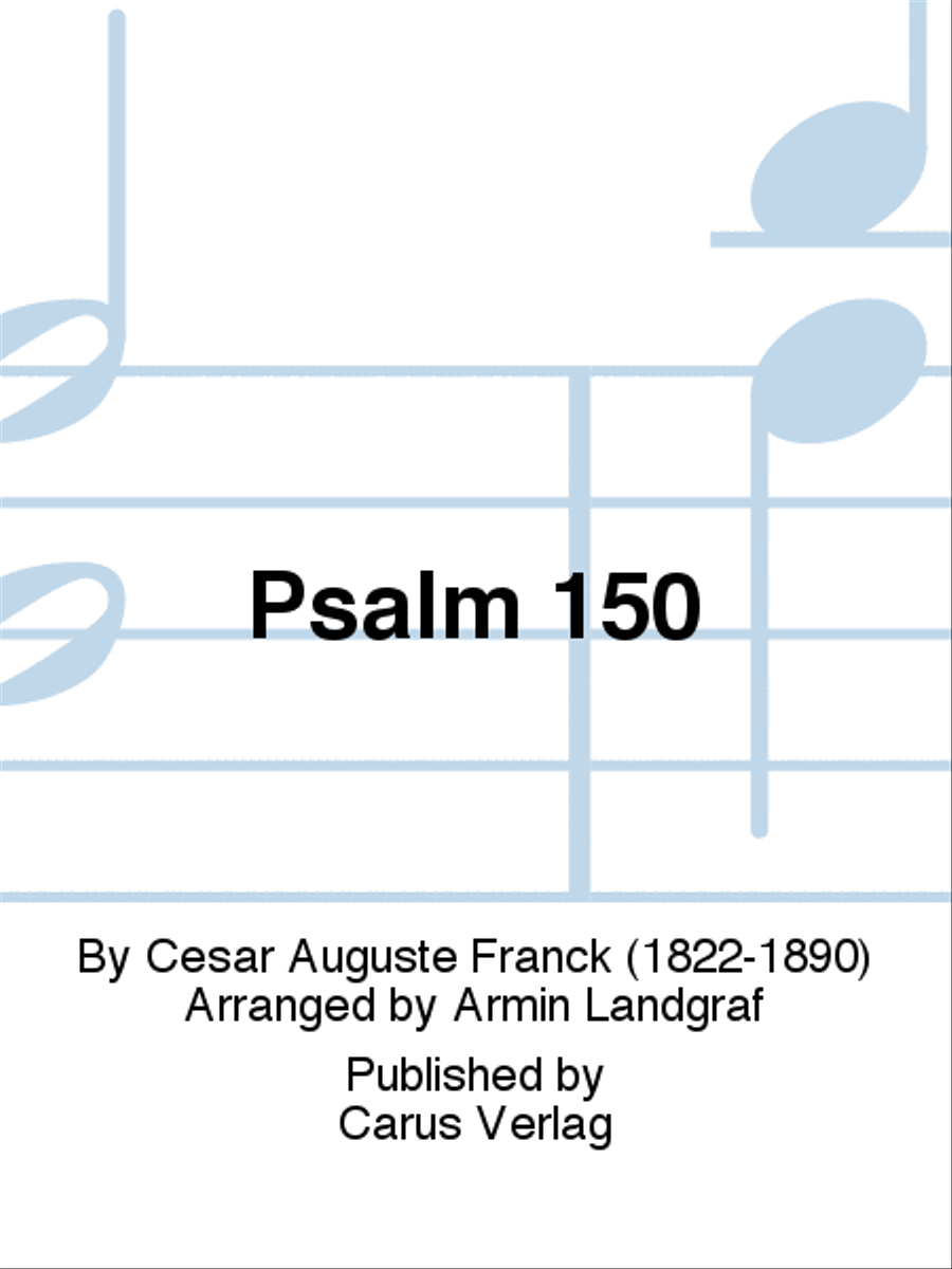 Psalm 150 (Der 150. Psalm) Organ scores gallery preview page 1