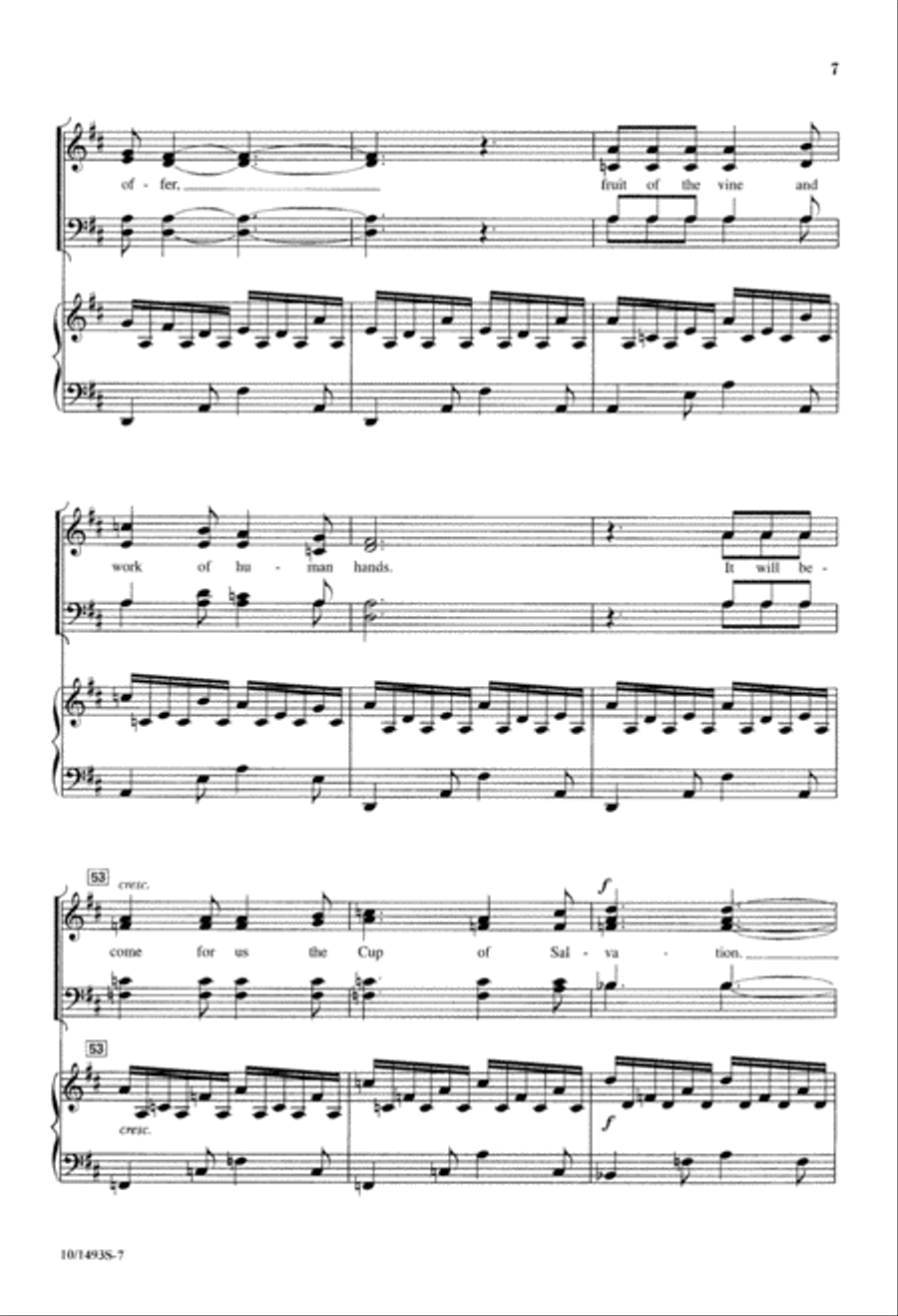 Blessed Are You, Lord, God of All Creation 4-Part scores gallery preview page 7