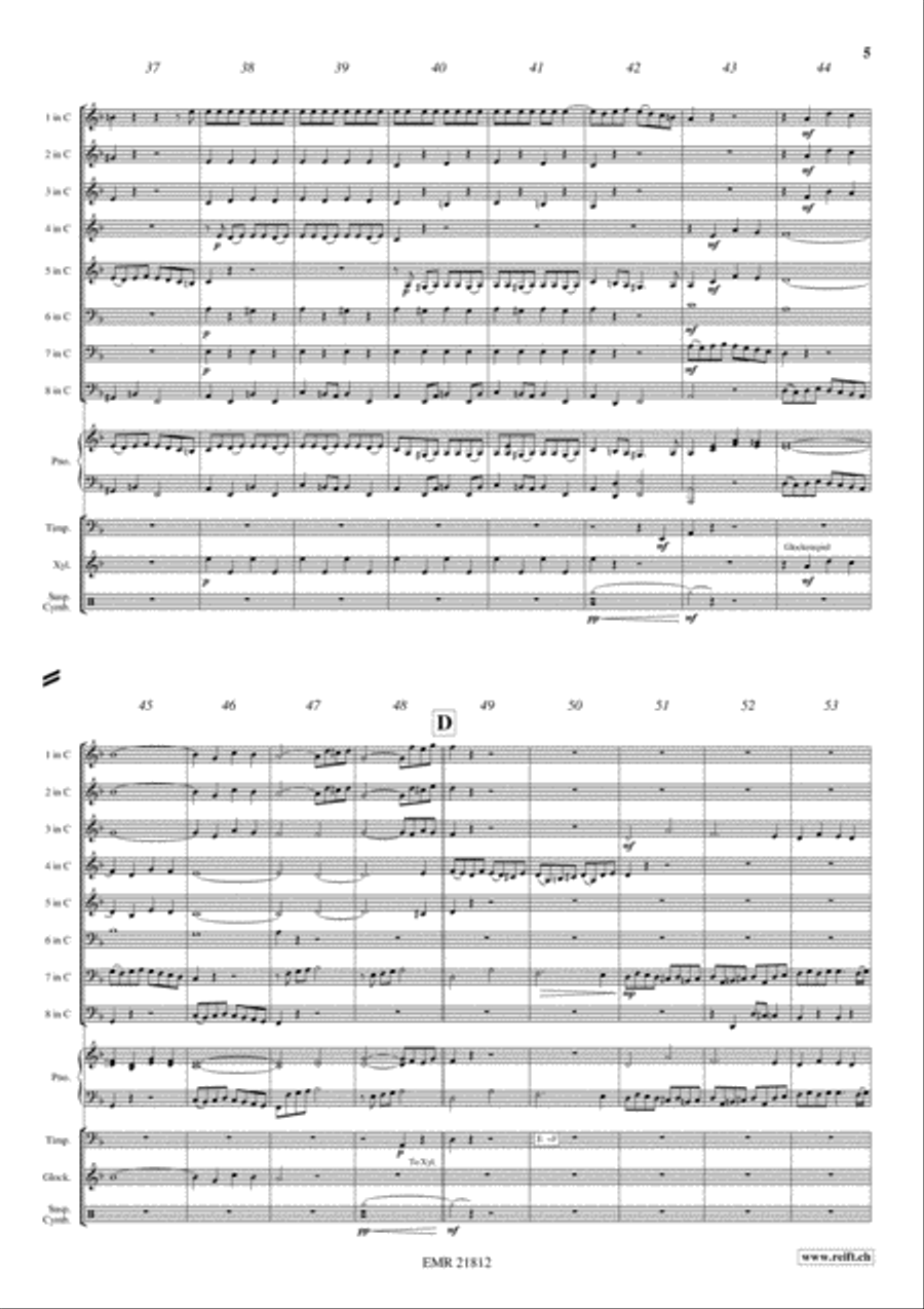 Fugue in G minor Concert Band scores gallery preview page 5