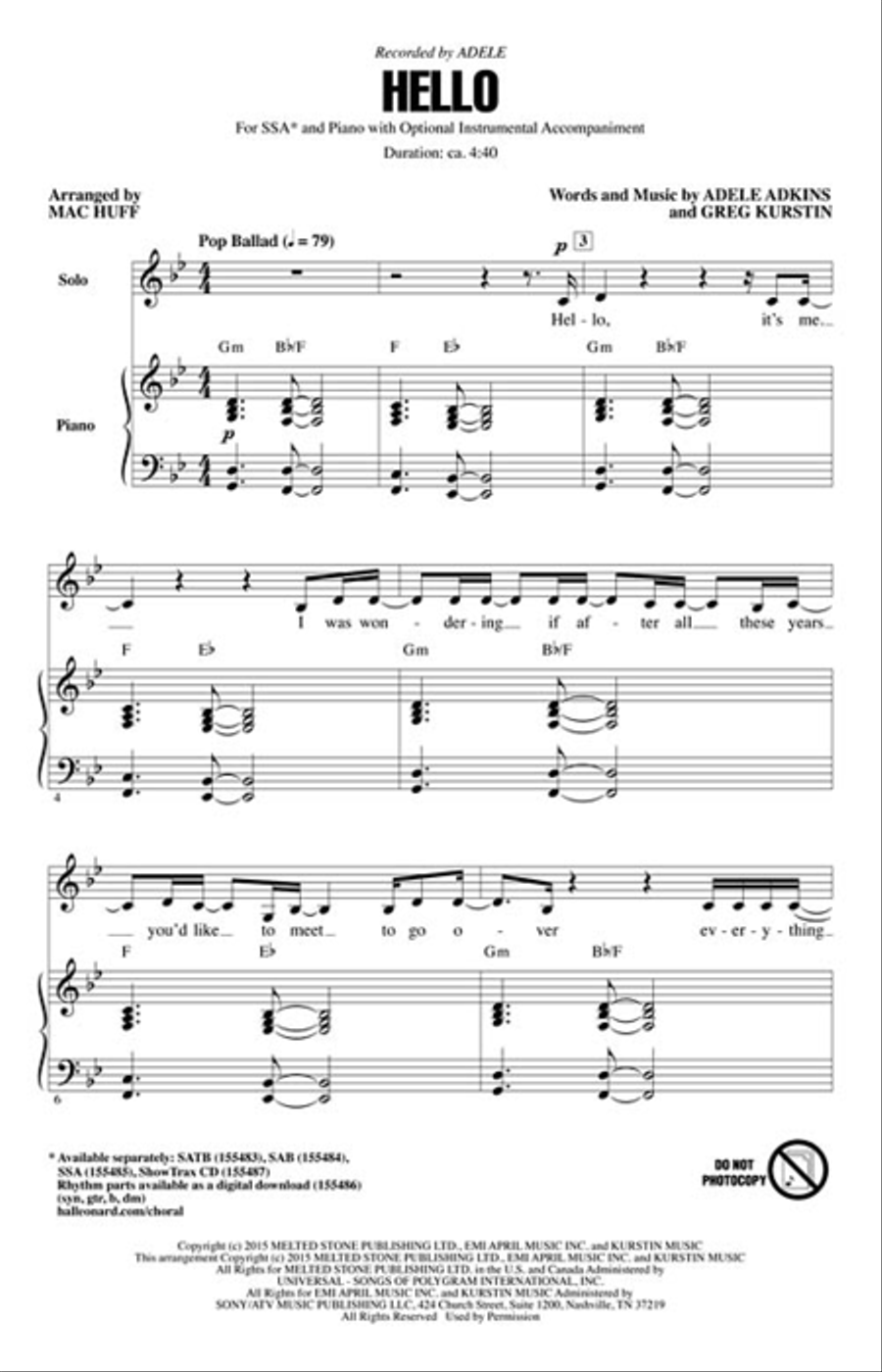 Hello SSA scores gallery preview page 2
