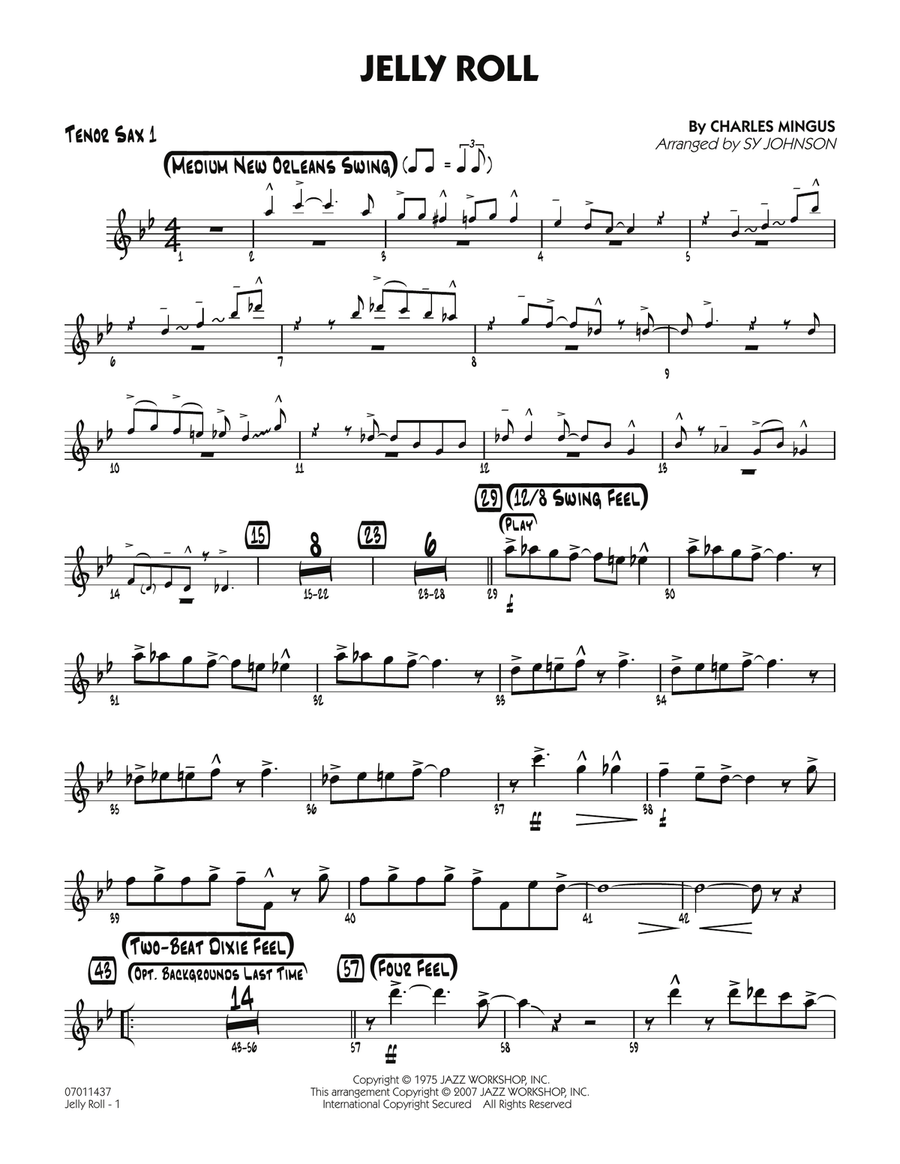 Jelly Roll - Tenor Sax 1