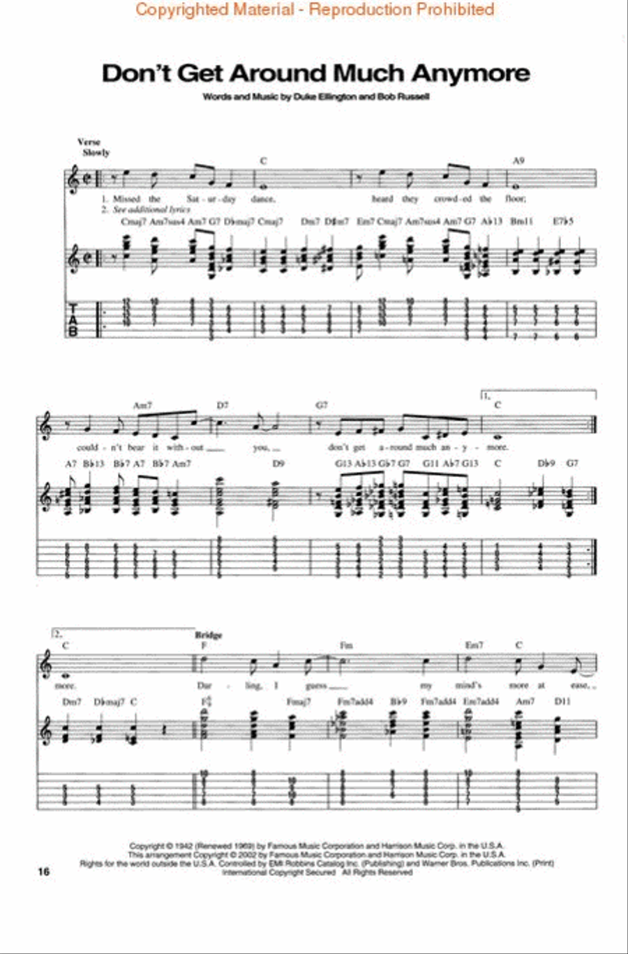 Jazz Favorites for Solo Guitar Electric Guitar scores gallery preview page 4