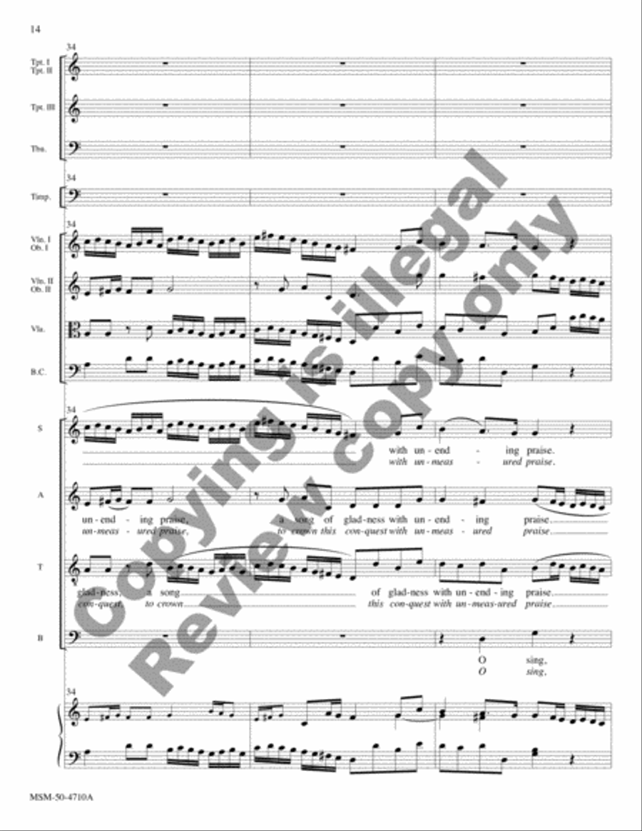 Sing unto God from Judas Maccabaeus (Full Score) Choir scores gallery preview page 9