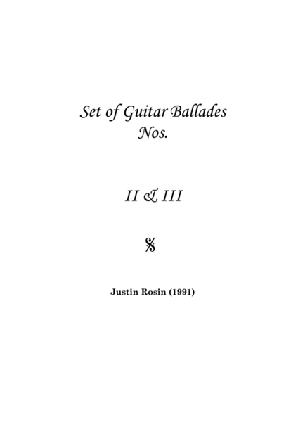 Set of Guitar Ballades: No. 2 in G Minor image number null