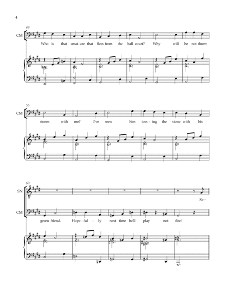 Little King John The Flood 6: I've Cracked Open The World Vocal Score Voice scores gallery preview page 4