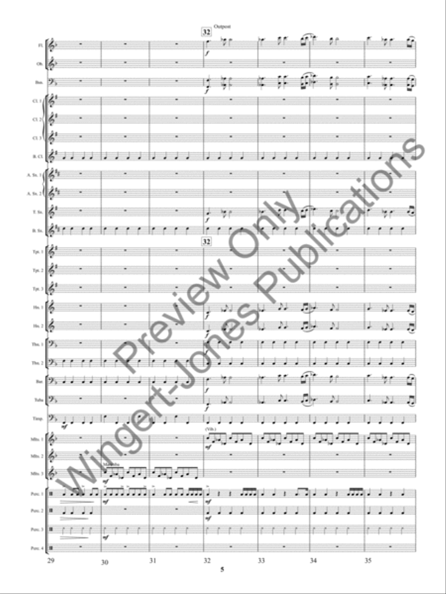 Outpost Concert Band scores gallery preview page 8