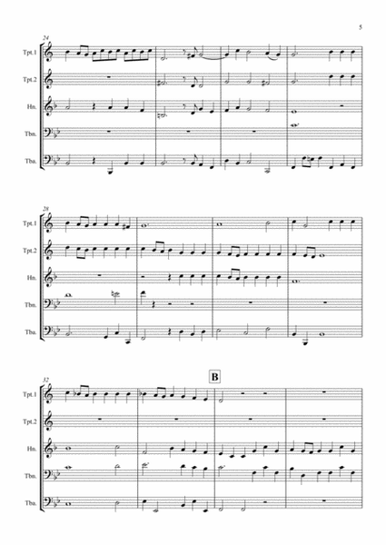 A Selection of Processional and Recessional Wedding Music for Brass Quintet - brass quintet image number null