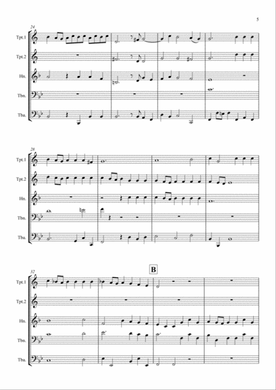 A Selection of Processional and Recessional Wedding Music for Brass Quintet - brass quintet image number null