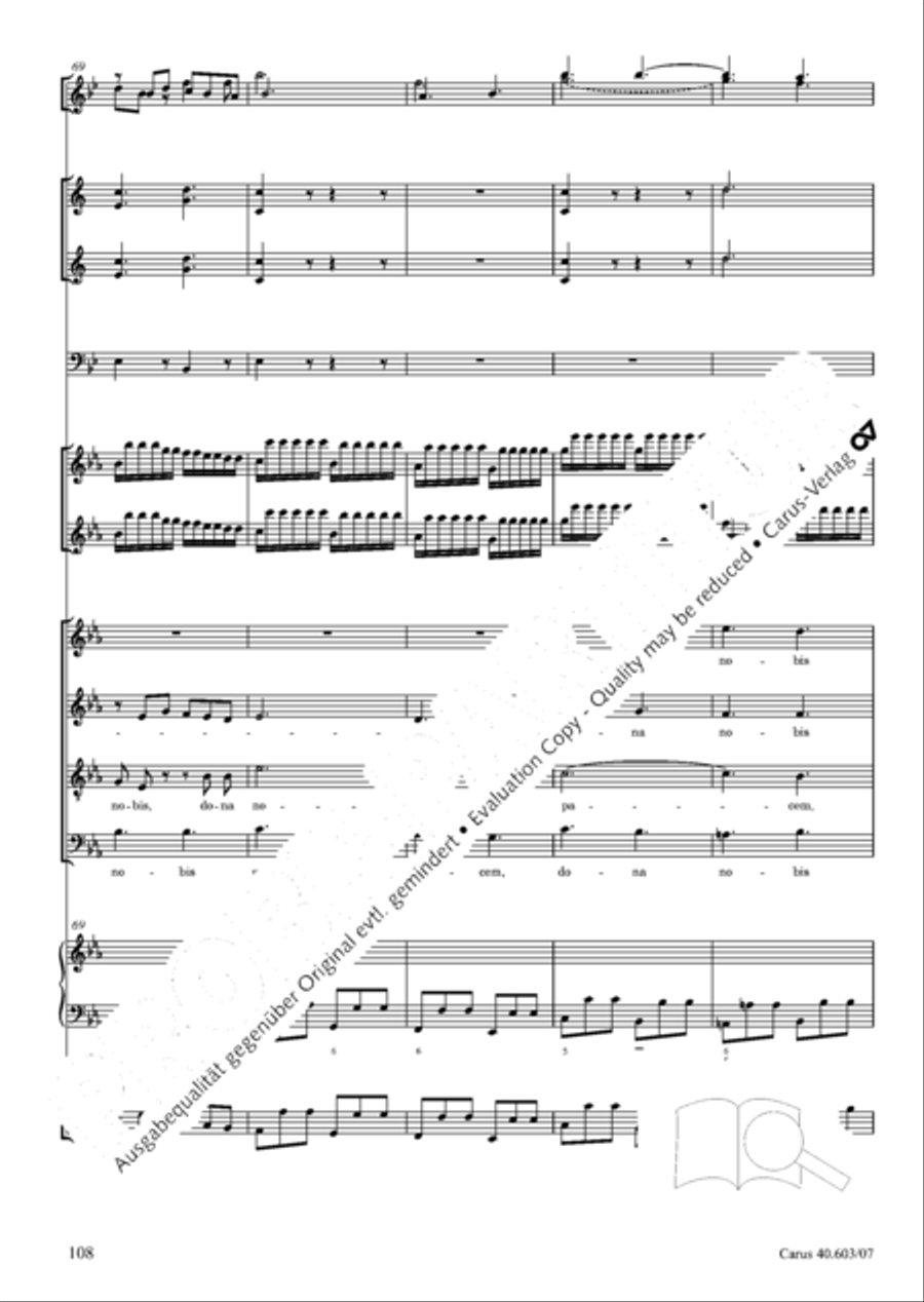 Grosse Orgelsolomesse in Es 4-Part scores gallery preview page 121