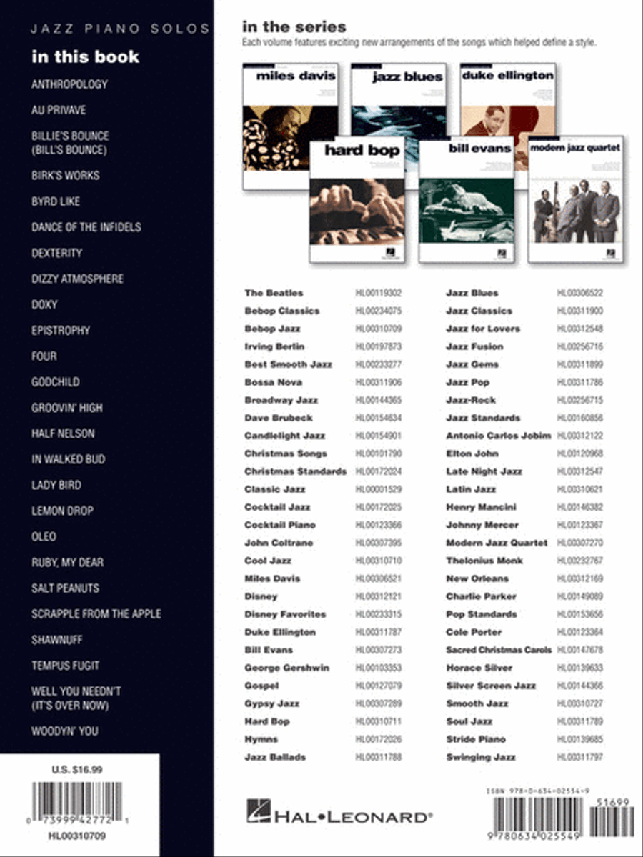 Bebop Jazz Bebop Jazz Piano Solo scores gallery preview page 7