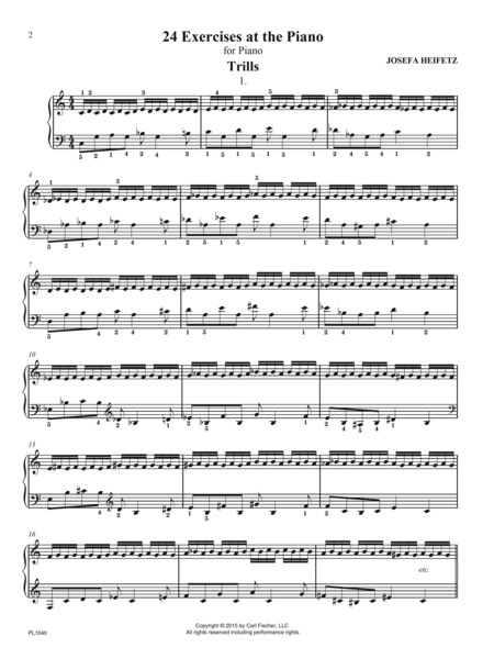 24 Exercises at the Piano