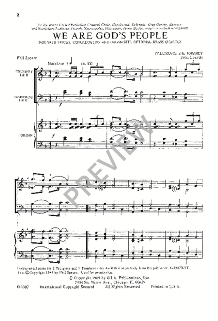 We Are God's People We Are God's People 4-Part scores gallery preview page 3