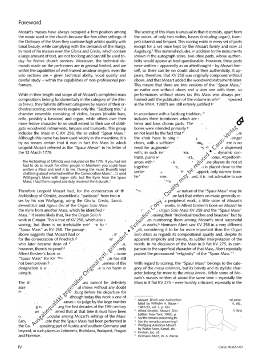 Mass in C Major 4-Part scores gallery preview page 5