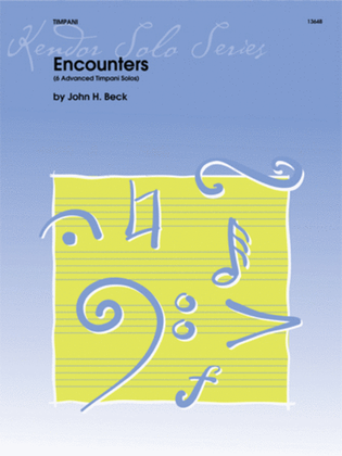 Book cover for Encounters (6 Advanced Timpani Solos)