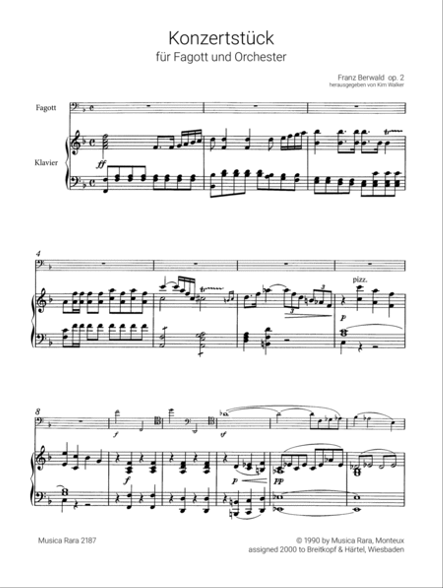 Concert Piece Op. 2 Bassoon Solo scores gallery preview page 2