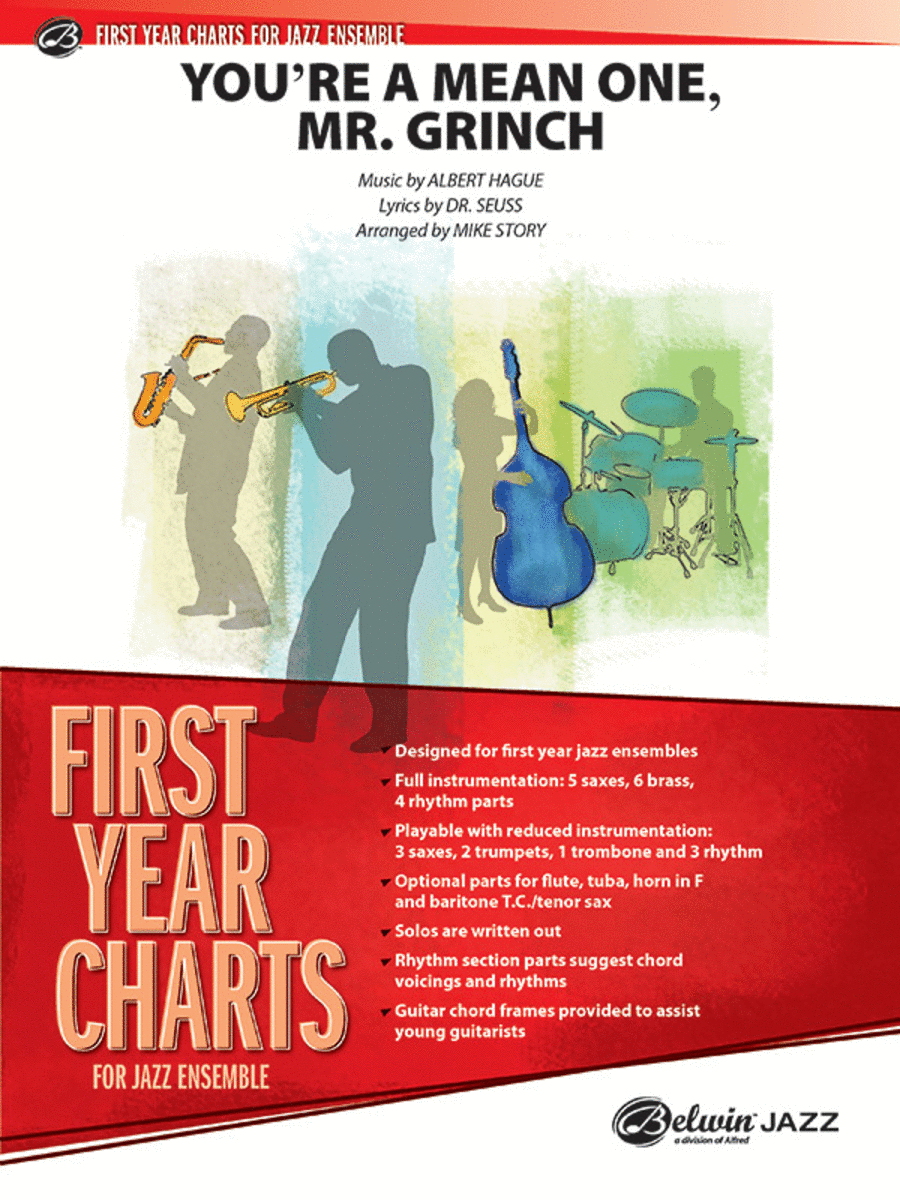 You're a Mean One, Mr. Grinch Jazz Ensemble scores gallery preview page 1