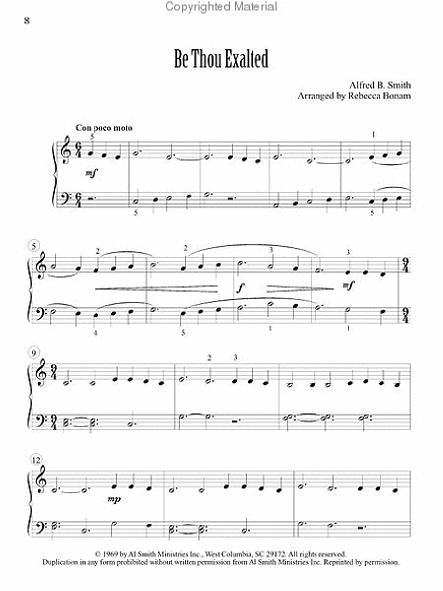Strong in the Lord Easy Piano scores gallery preview page 4
