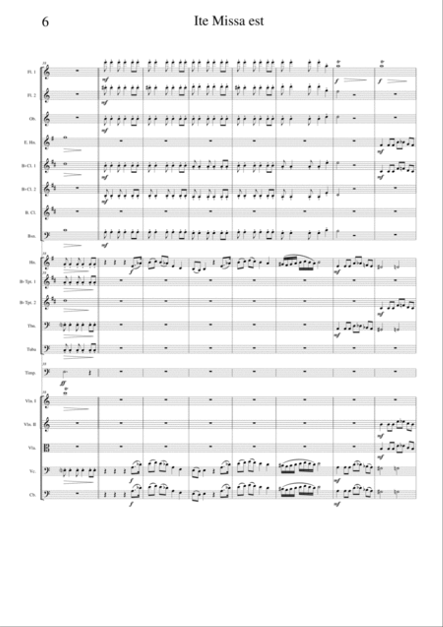 Ite Missa Est for orchestra (Score and Parts) Full Orchestra scores gallery preview page 6
