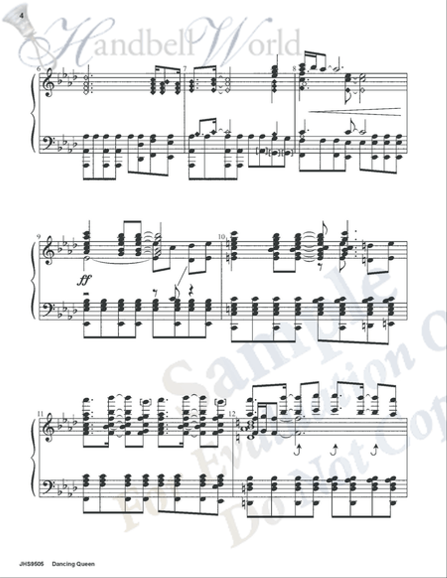 Dancing Queen Dancing Queen 5-Octaves scores gallery preview page 3