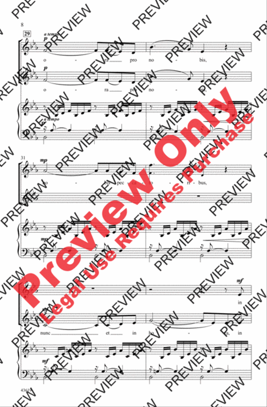 Ave Maria Ave Maria 2-Part scores gallery preview page 7