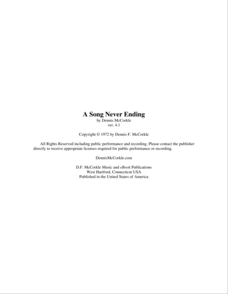 A Song Never Ending in A Major Guitar Solo scores gallery preview page 2