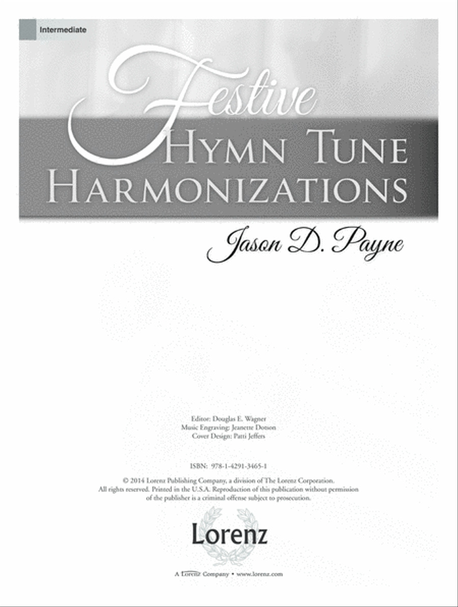 Festive Hymn Tune Harmonizations (Digital Download) Organ scores gallery preview page 1