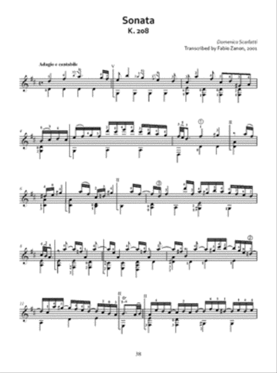 Domenico Scarlatti: 30 Sonatas Acoustic Guitar scores gallery preview page 3