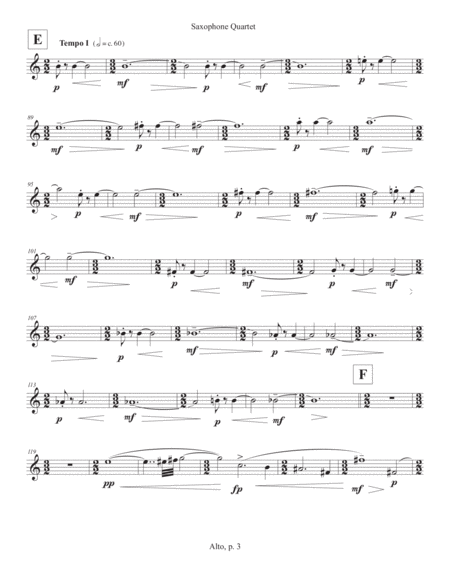 Saxophone Quartet (2016) alto part