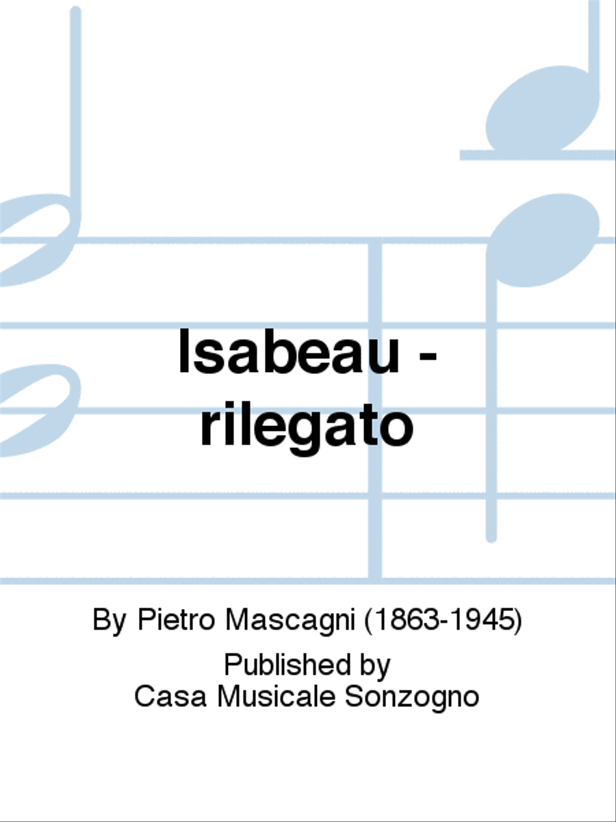 Isabeau - rilegato Isabeau - rilegato Voice Solo scores gallery preview page 1
