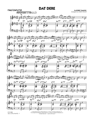 Jazz Combo Pak #35 (Cannonball Adderley) - Piano/Conductor Score