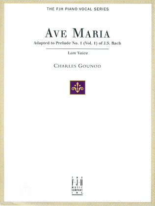 Ave Maria, For Low Voice and Piano