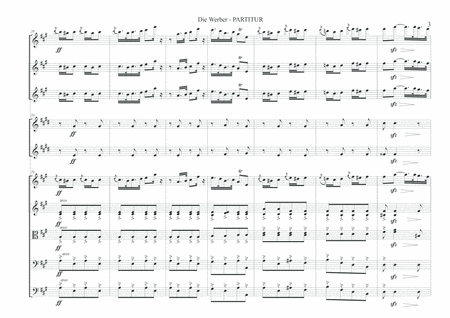 Die Werber - Walz Op. 103 for chamber orchestra
