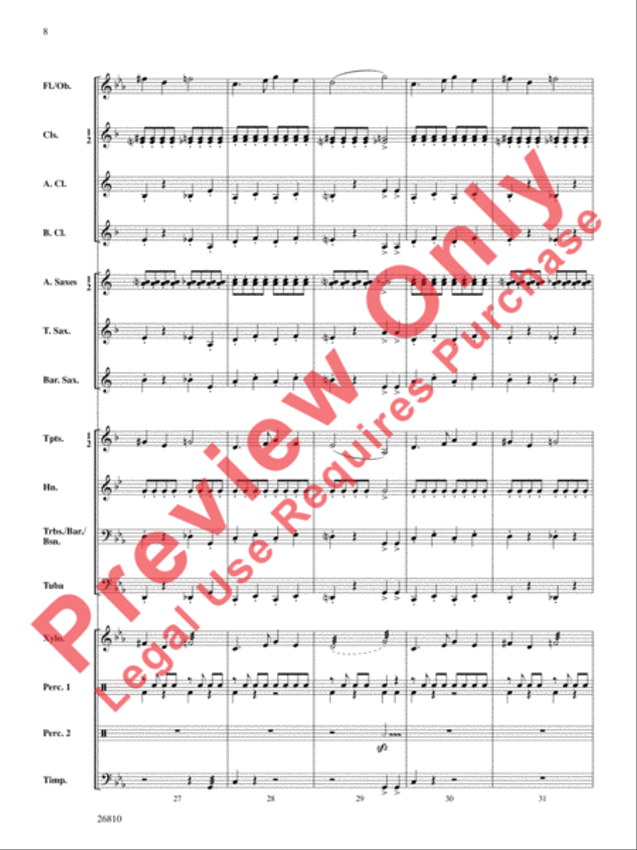 Ghosts in the Graveyard Concert Band scores gallery preview page 9