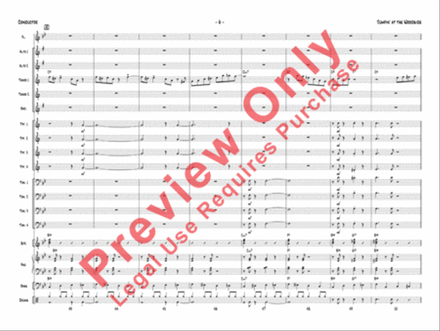 Jumpin' at the Woodside Jazz Ensemble scores gallery preview page 10