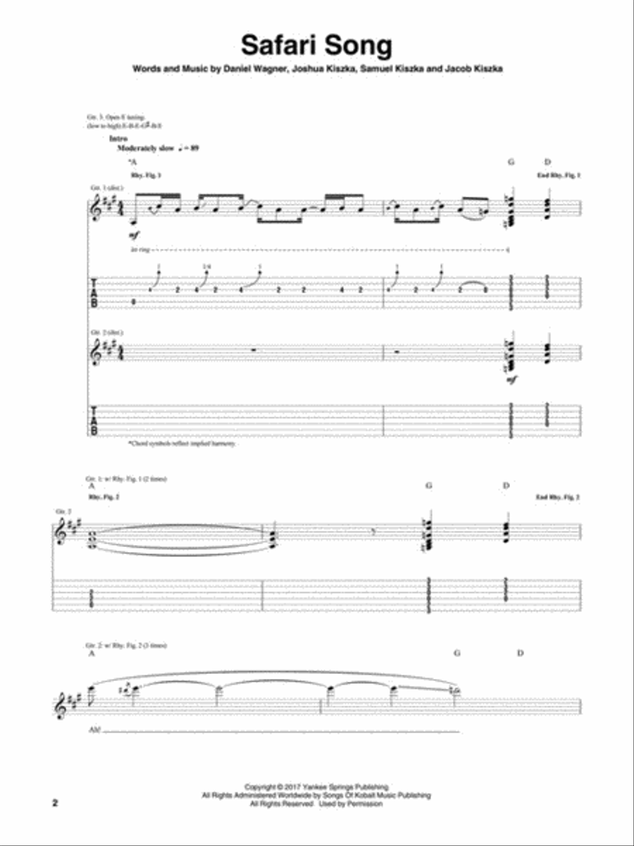 Greta Van Fleet - From the Fires Electric Guitar scores gallery preview page 3