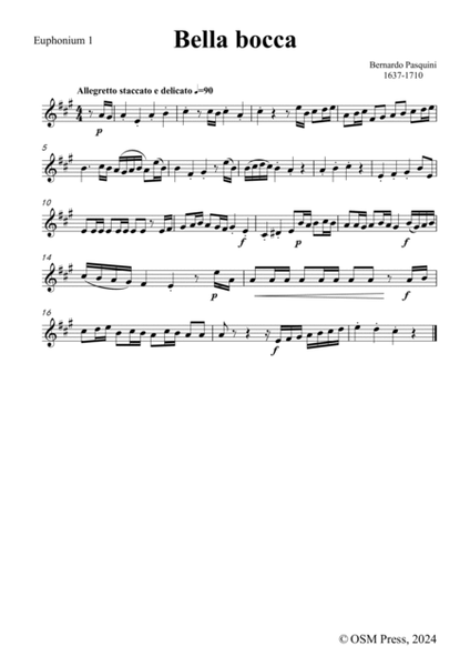 B. Pasquini-Bella bocca,for 2 Flugelhorns and Bass Trombone image number null
