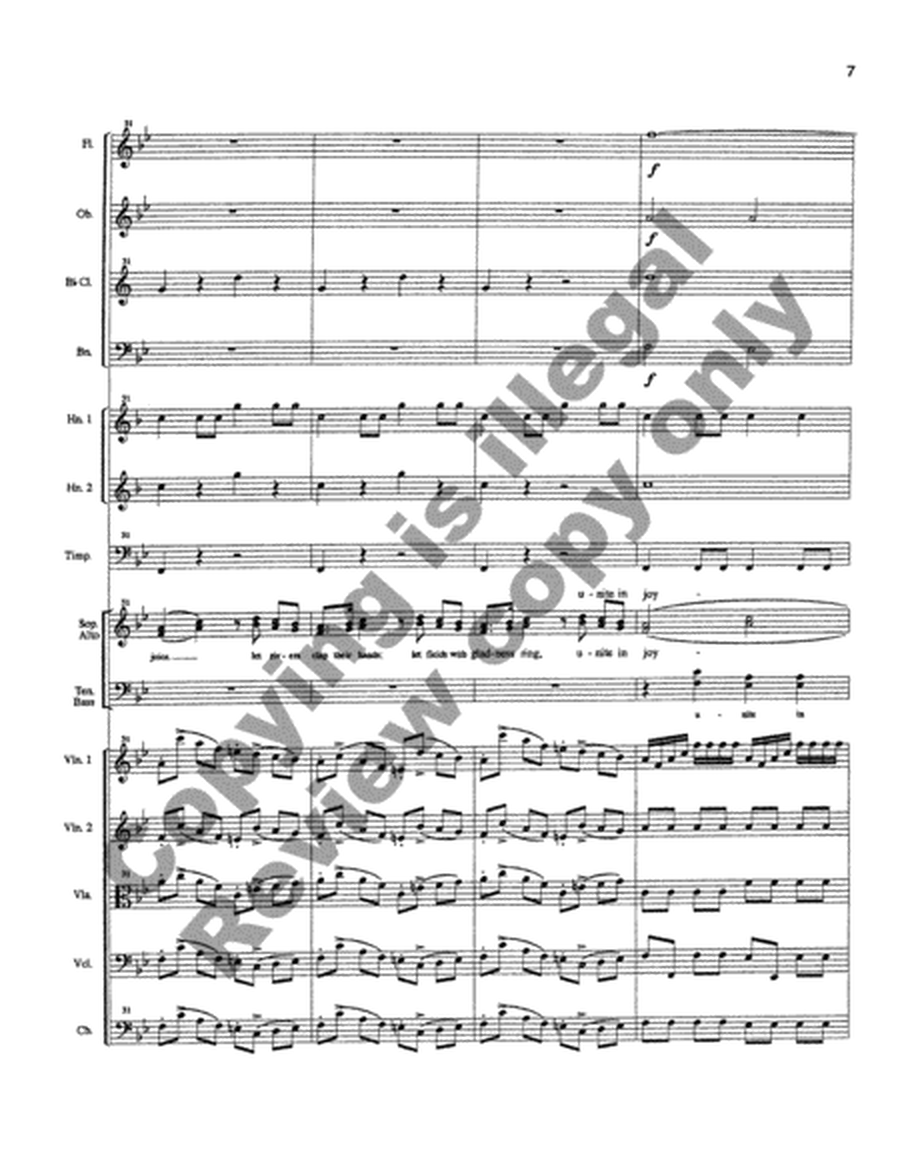 Sing to the Lord a New Song (Orchestral Score) image number null