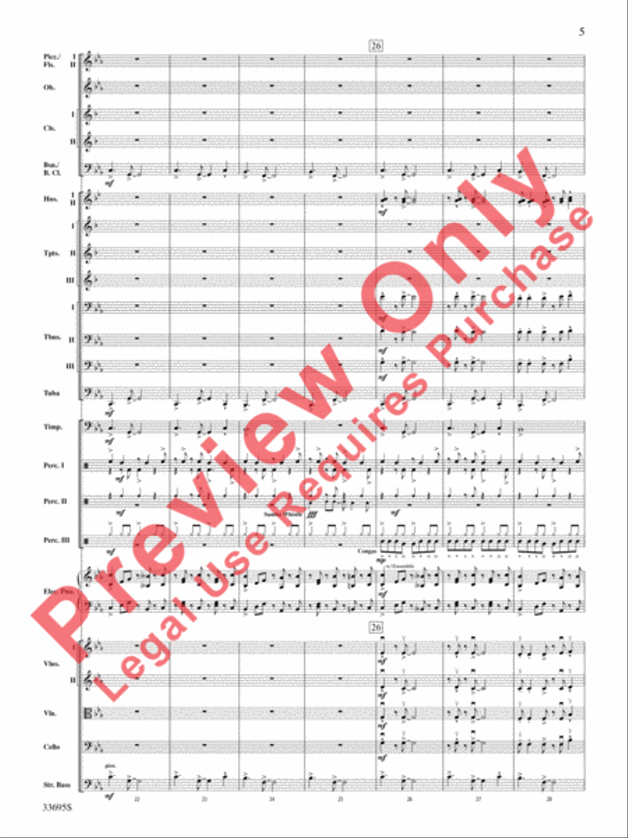 Danzas Cubanas Full Orchestra scores gallery preview page 6