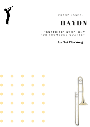 Book cover for "Surprise" Symphony for Trombone Quartet