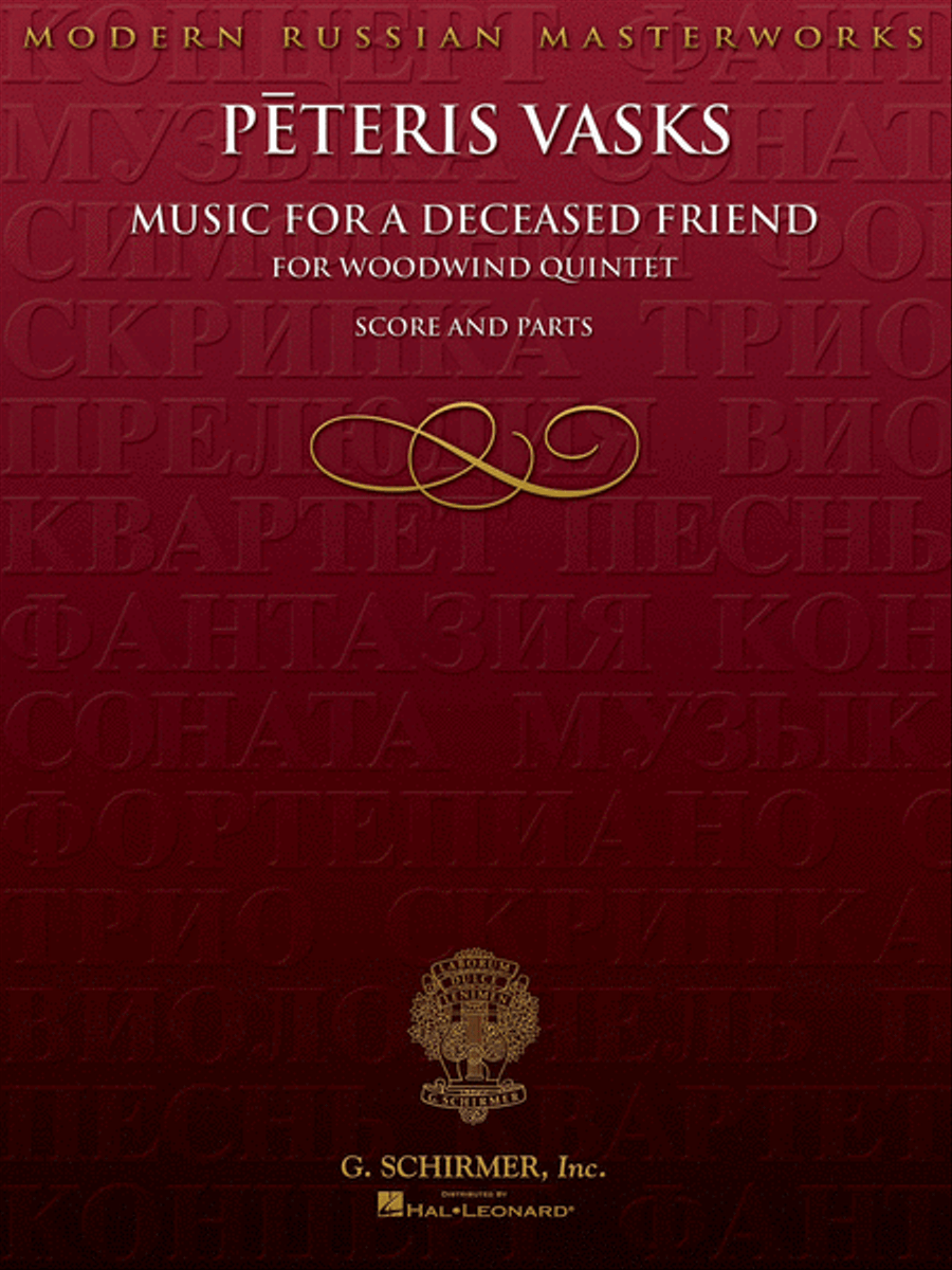 Music for a Deceased Friend Woodwind Quintet scores gallery preview page 1